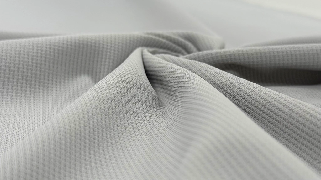 Matte Double-Knit Needle Mesh Fabric fabric photograph