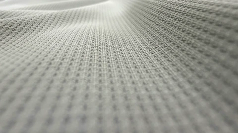 Matte Double-Knit Needle Mesh Fabric macro knit texture thumbnail